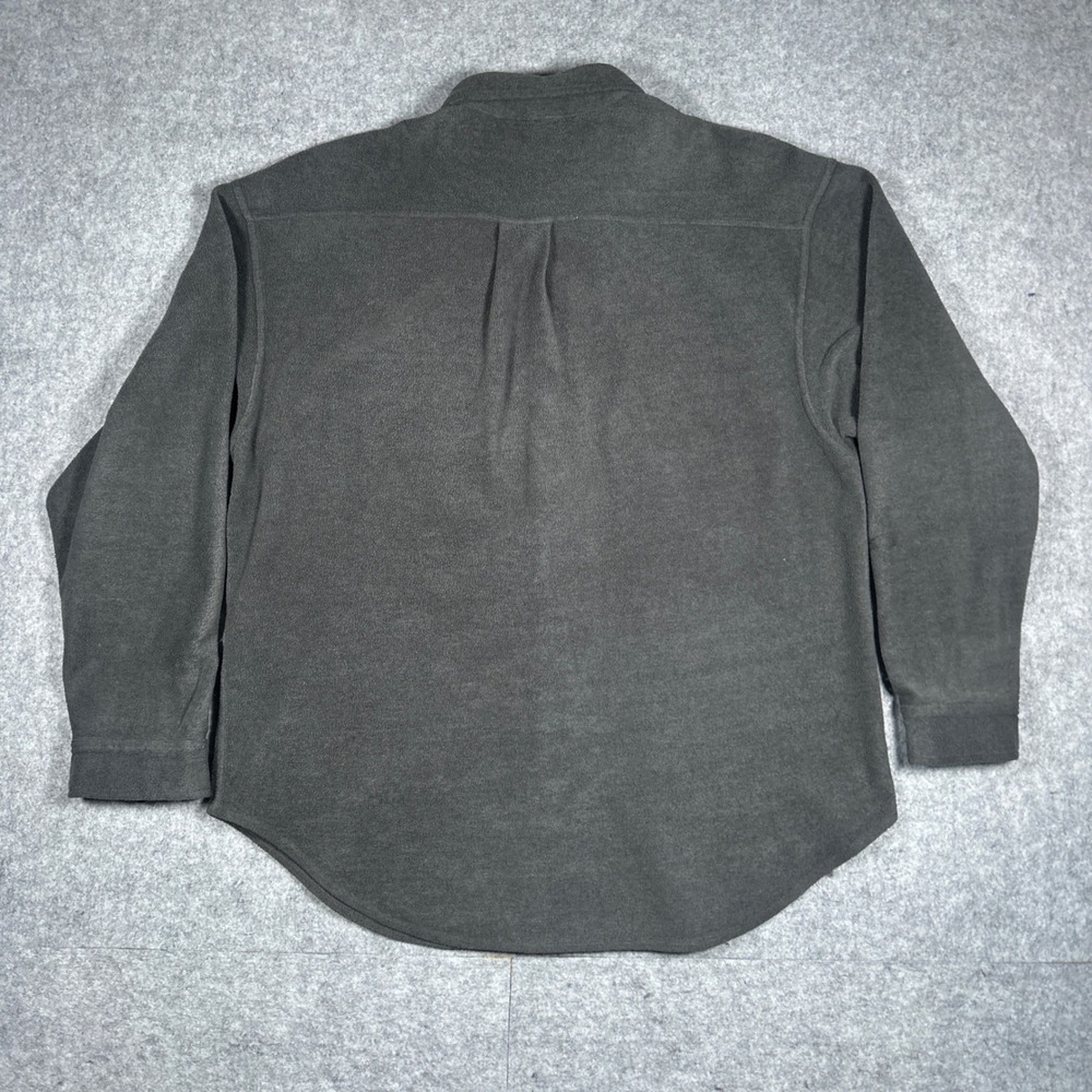 The North Face fleece buttoned jacket mens large Charcoal Grey outdoor hiking - Picture 12 of 16